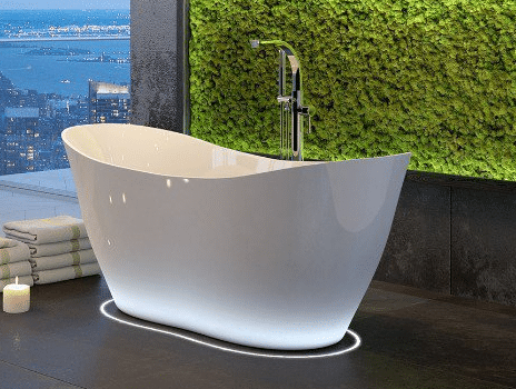 CADA FREESTANDING VIYA 160X70, WHITE